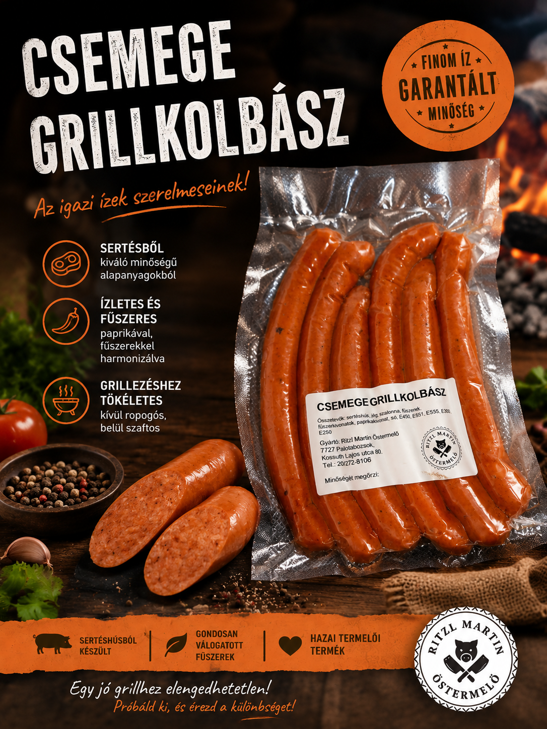 Csemege  Grillkolbász